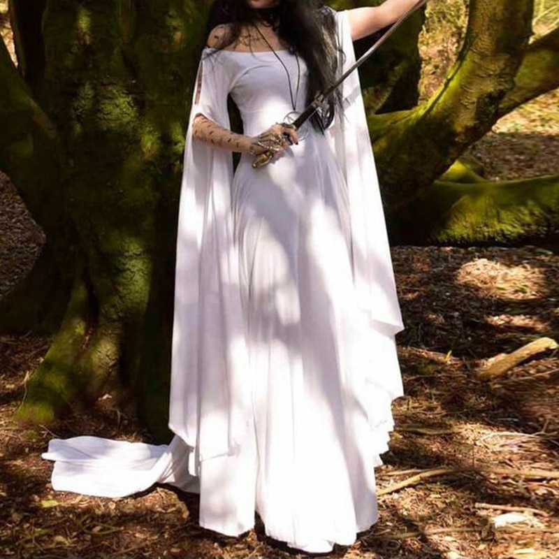 sachin and babi light blue dress Angel Costume / Goddess / Fairy Costume / Biblical / Religious / White Chiffon or Velvet Velvet / L