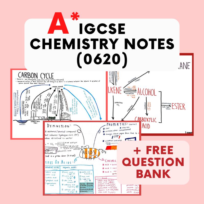 [IGCSE Notes] Cambridge IGCSE 0620 Chemistry A* Notes Softcopy | Shopee ...