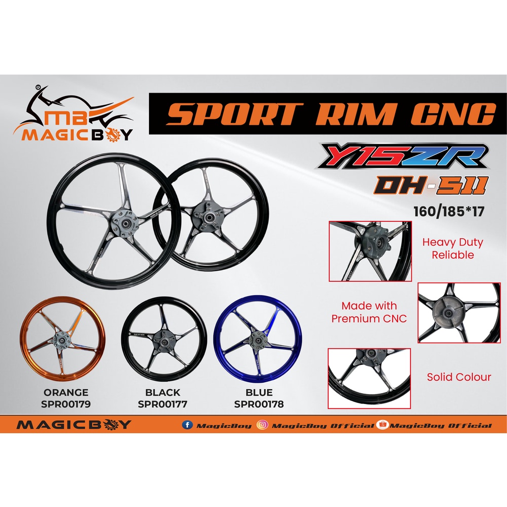 BIG BIKER Magic Boy FG511 Sport Rim OH-511 Y15ZR 1.6/1.85x17 CNC Magic ...