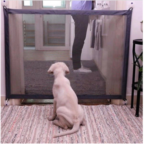 Magic Mesh Pet Gate Enclosure Fences Puppy Dog Net Guard Safety Door Barrier 1 Shopee Malaysia