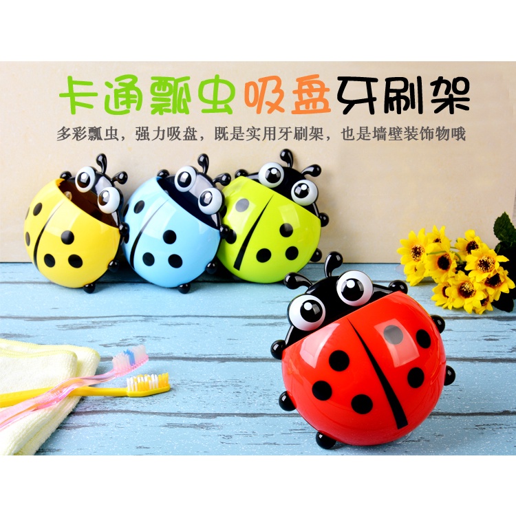 Ladybug Toothbrush Toothpaste Holder Bekas Berus Gigi 精致甲虫牙刷牙膏架 ...