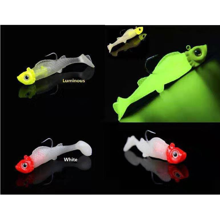 7cm / 9cm SP Softbait Soft Plastic Lures with Jig Head for Fishing