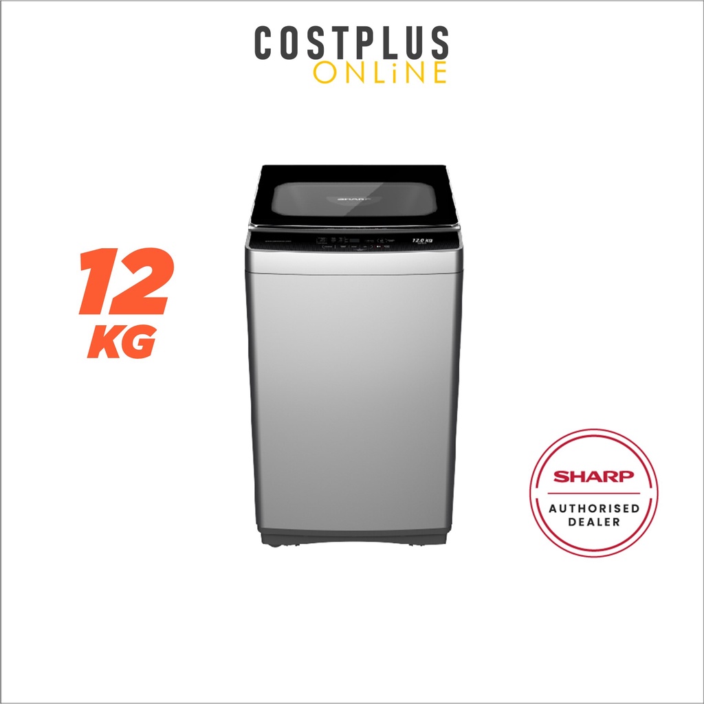 Sharp Fully Auto Washing Machine Top Load Washer 12KG ESX1278 with Soft ...