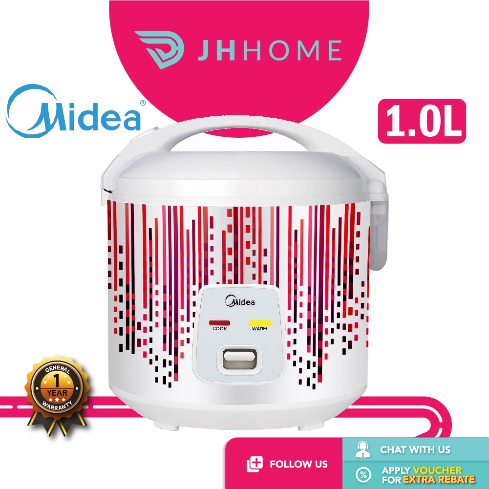 Midea 1.0L Jar Rice Cooker MRCM1021 Elba 1.2L Mini Electric Jar Rice
