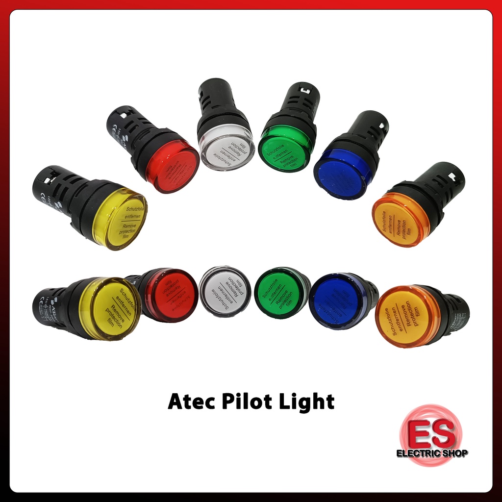 ATEC Pilot Light LED VAC/DC ( Red/Blue/Green/Amber/White ) AD22-22DS ...