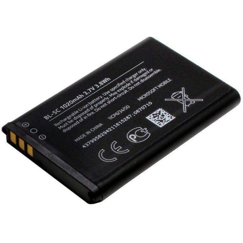 BATTERY BL-5C TA-1174  TA-1034/TA-1114/RM-961/RM-1190/RM-1110/RM-1187/RM-1136 105 106 BL-5CB 150  215 RM-1190