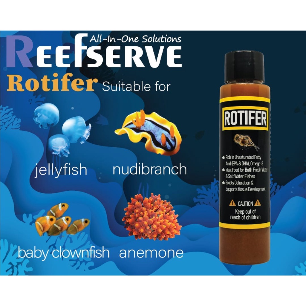 Reefserve Rotifer coral reef fish food 80ml Shopee Malaysia
