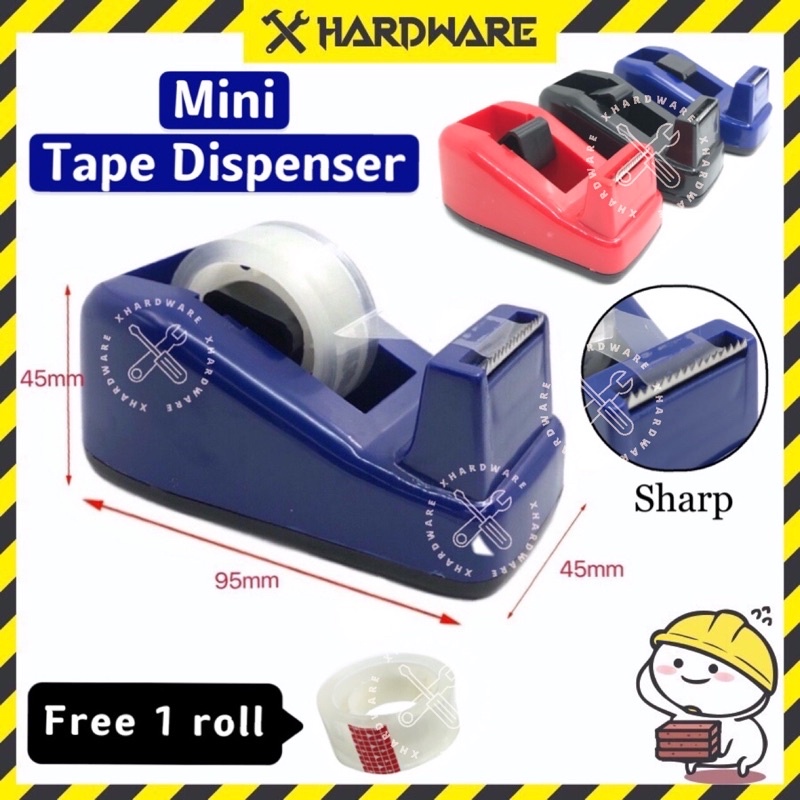 Mini tape dispenser FOC 18mm mini sellotape/mini opp tape/mini ...