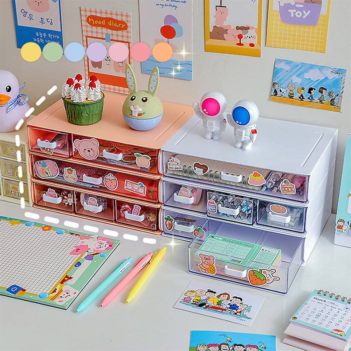 Candy Lemon - Transparent Drawer Desk Organizer