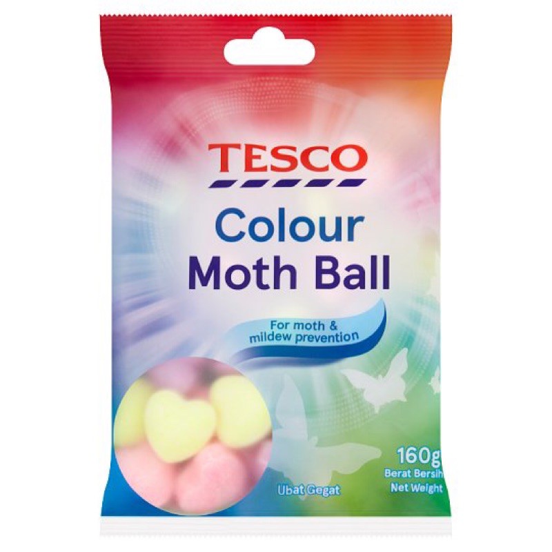 Tesco Colour Moth Ball 160g Shopee Malaysia