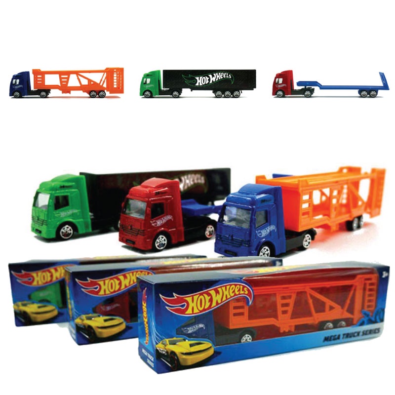 Hot Wheels Mega Truck Series Car Carrier Truck Shopee Malaysia