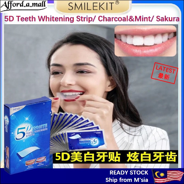 Ori SMILEKIT 5D Teeth Whitening Strips 5D/Charcoal/Sakura Whiten Smile