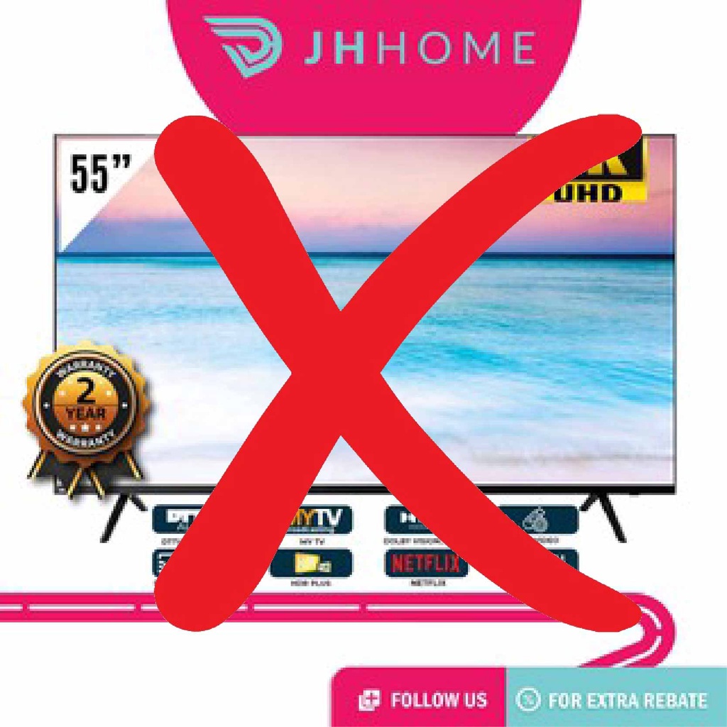 Sharp 55 Inch Aquos 4K UHD Smart TV Netflix Youtube HDR Screen