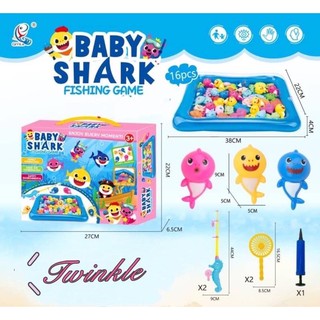 Baby Shark Magnetic Fishing Game with Pool Toys