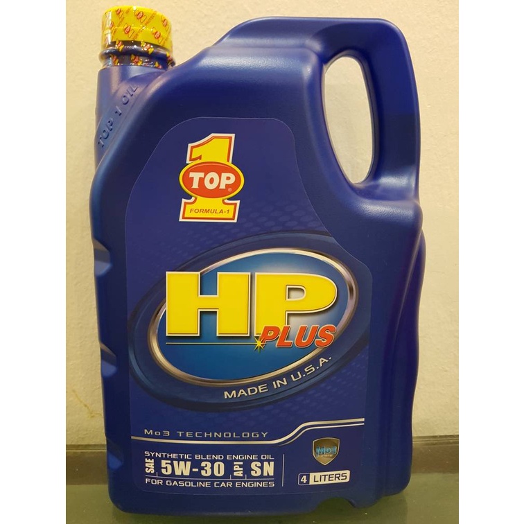 TOP 1 HP Plus Synthetic Blend [Semi Synthetic] Gasoline Engine Oil 5W ...
