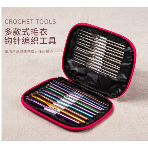 100pcs Crochet Hook Set Yarn Knitting Needles Sewing Tools Full Set DIY ...