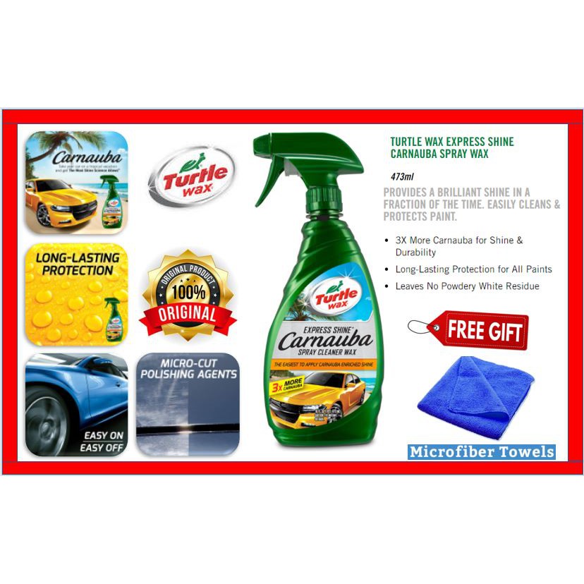 TURTLE WAX EXPRESS SHINE CARNAUBA SPRAY WAX 473ml Shopee Malaysia