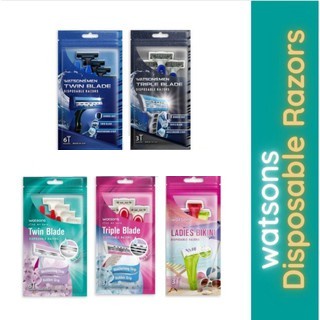 WATSONS Watson Ladies / Men Disposable Razor ( Twin Blade / Triple ...