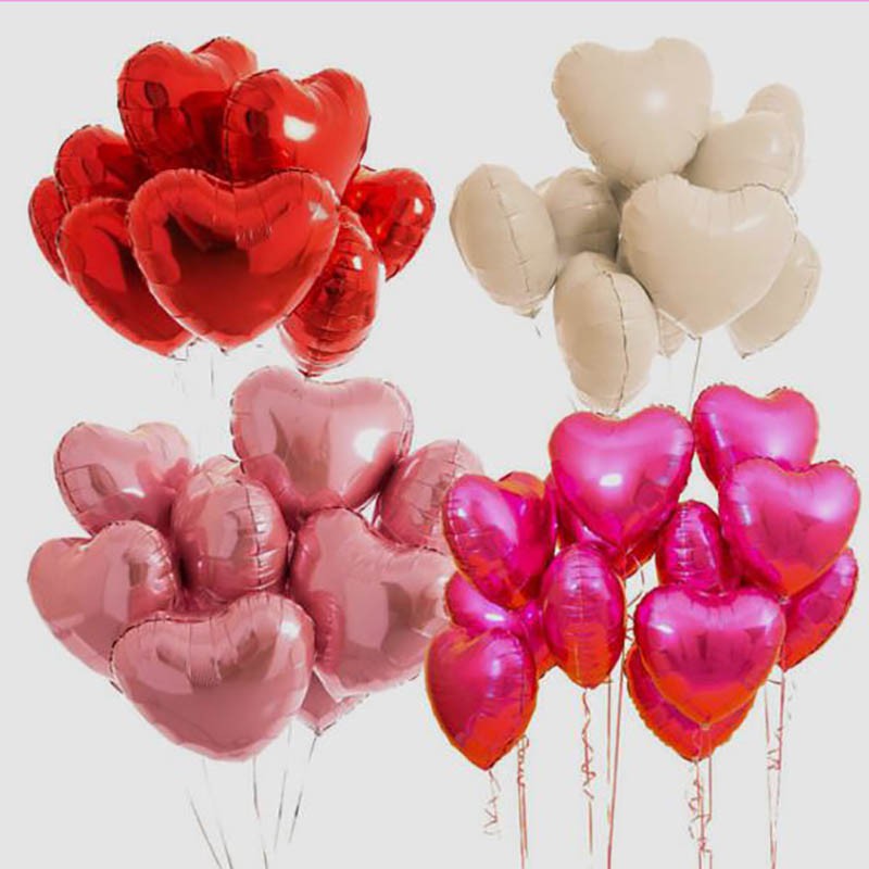 18inches Love Heart Shape Balloon Stars Shape Foil Balloon Wedding ...