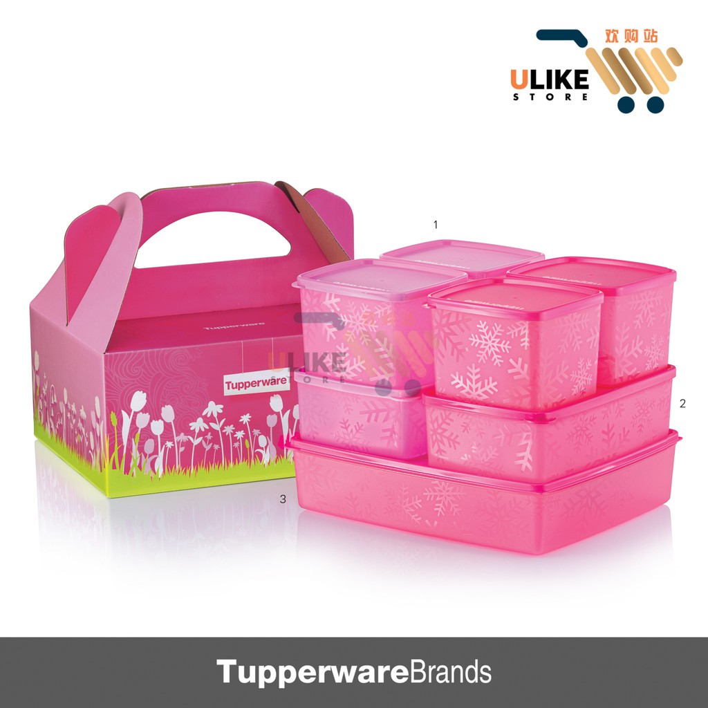 Tupperware Snowflakes Set (with Gift Box) | Shopee Malaysia