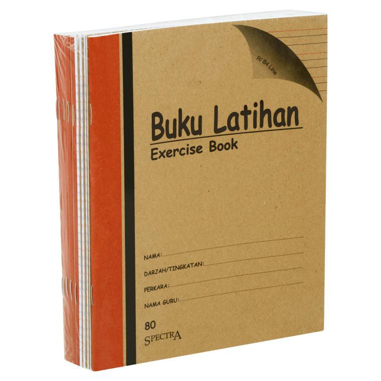 F5 4 LINE RED BLUE NOTEBOOK/ EXERCISE BOOK/BUKU LATIHAN 4 GARIS 80PGS ...