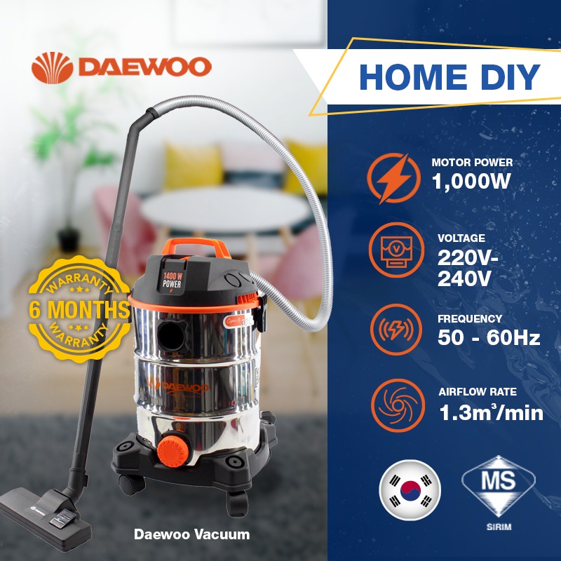 DAEWOO DAVC9030 30Litre 2in1 Wet & Dry Vacuum Cleaner/HYUNDAI