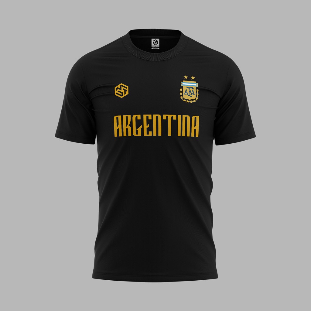 READY STOCK] Argentina World Cup 2022 Jersey Black/Gold