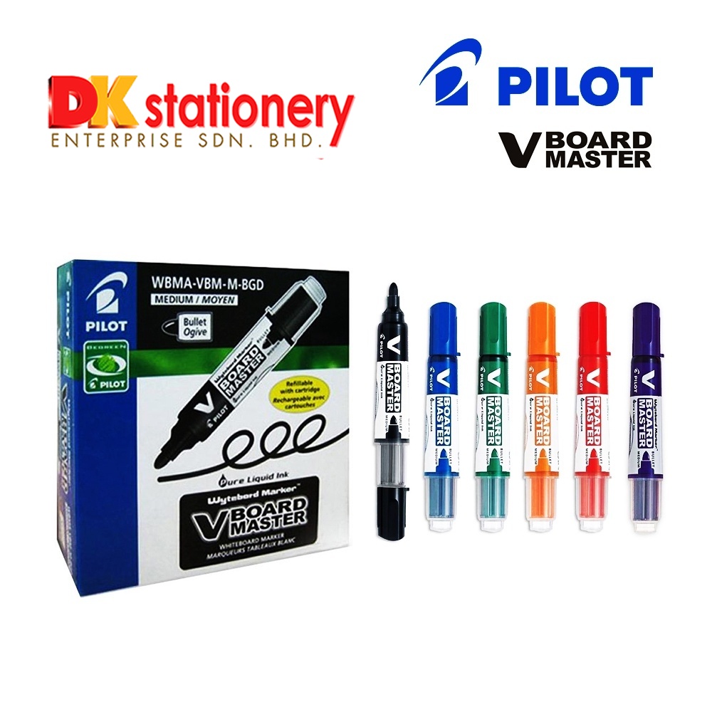 PIlot V Board Whiteboard Master Marker Pen I 12 Pcs / Box Shopee Malaysia