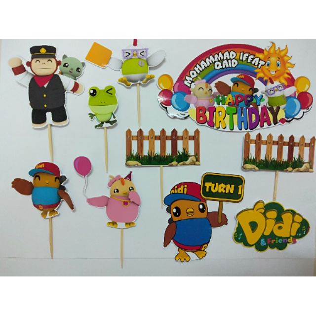 Topper cake Didi and friend cantik dan murah | Shopee Malaysia