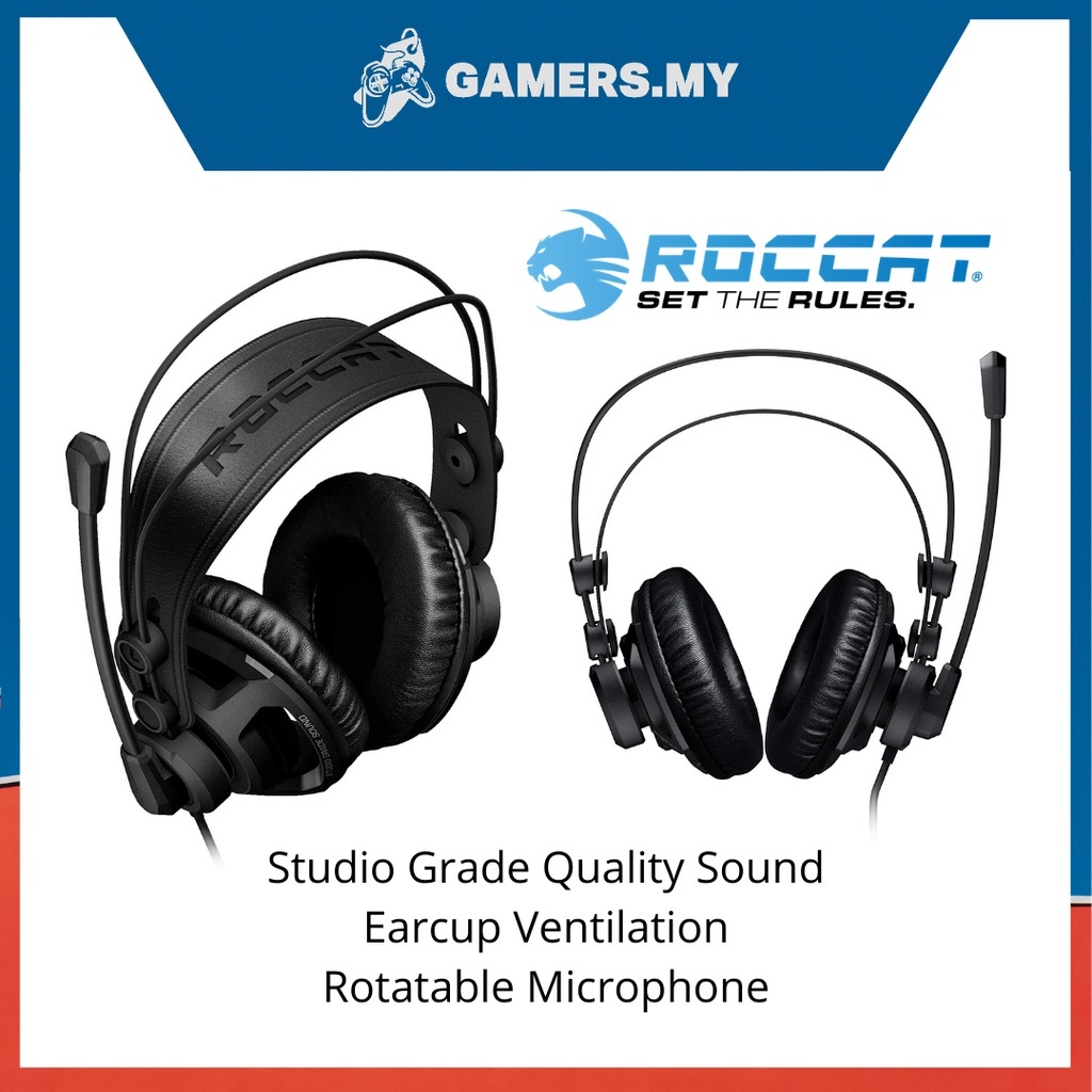 ROCCAT Renga Boost Studio Grade Stereo Over Ear Gaming Headphone