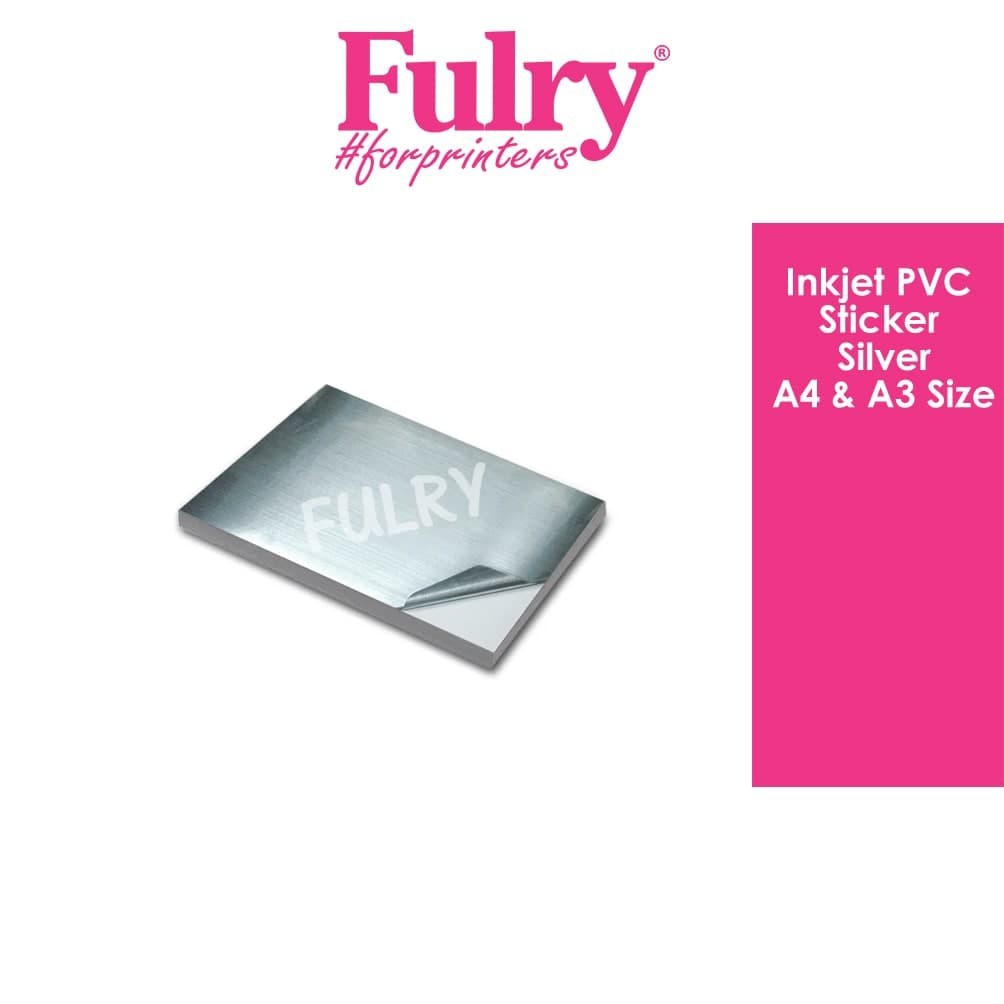 InkJet PVC Sticker Silver A4/A3 Size (10pcs/sheets) | Shopee Malaysia