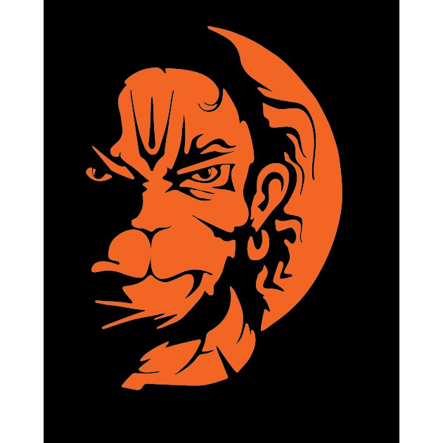 GOD HANUMAN STICKER, VERSION 2,STICKER KERETA,STICKER CERMIN,STICKER ...