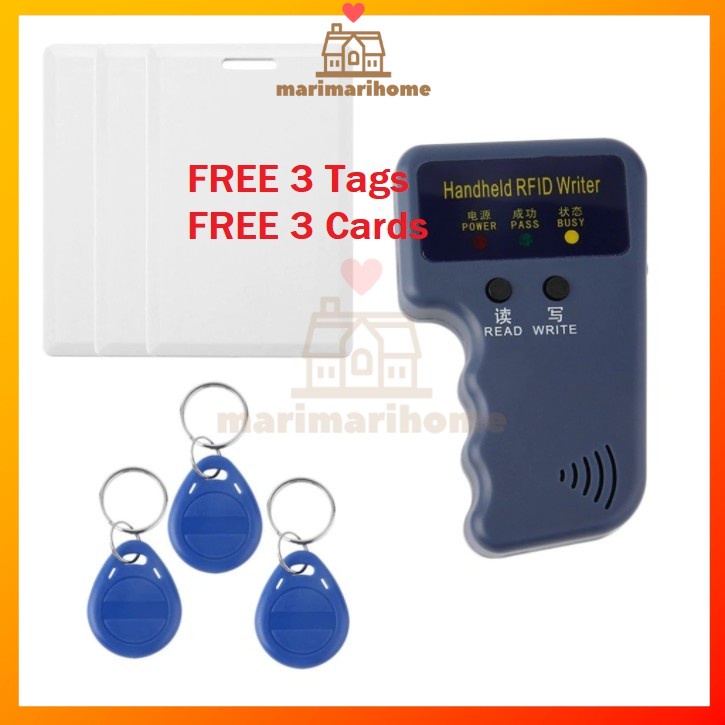Duplicator Key Handheld 125KHz RFID IC ID Card Copier Writer Duplicator ...