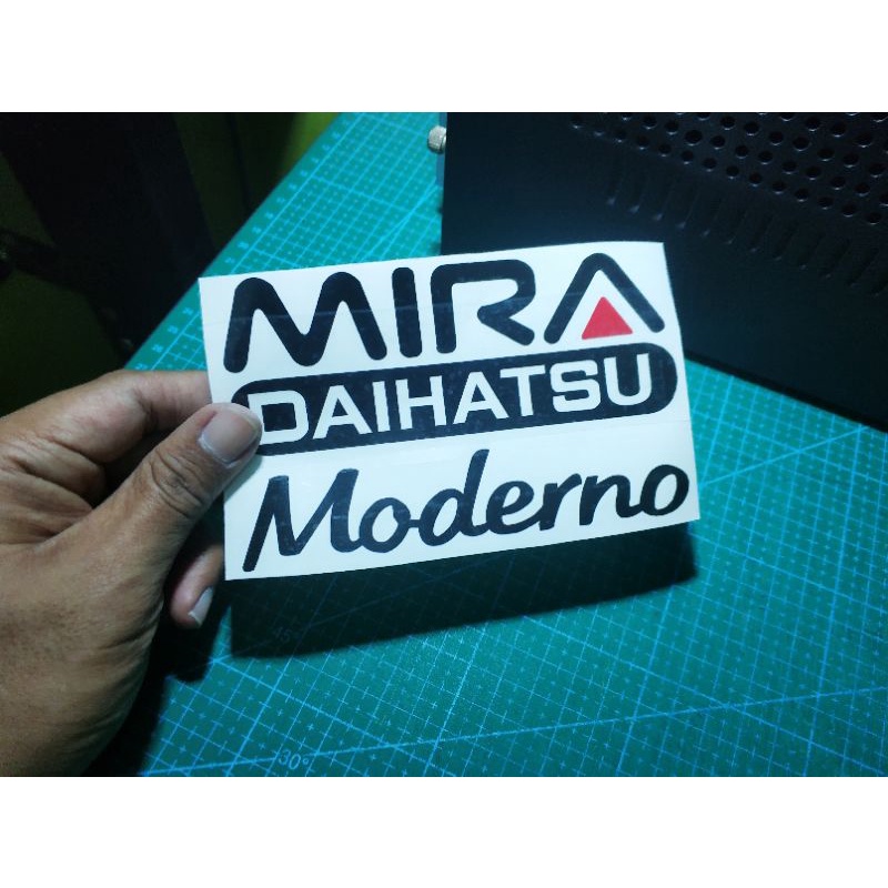 STICKER MIRA DAIHATSU + MODERNO (bonet belakang) | Shopee Malaysia