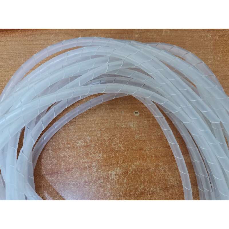 Spiral wrapping band 6mm transparent color (protect USB cable) | Shopee ...