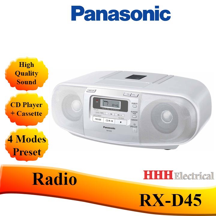 PANASONIC CD RADIO CASSETTE RECORDER RXD45 Shopee Malaysia