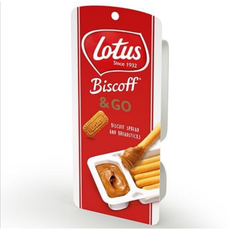 LOTUS BISCOFF & GO Cookie Butter and Breadsticks Snack Pack Shopee