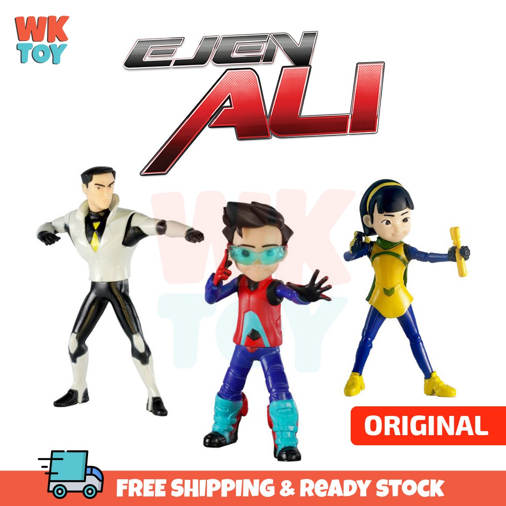 WKTOY Ejen Ali Ejen Alicia Ejen Rizwan Action Figures | Shopee Malaysia