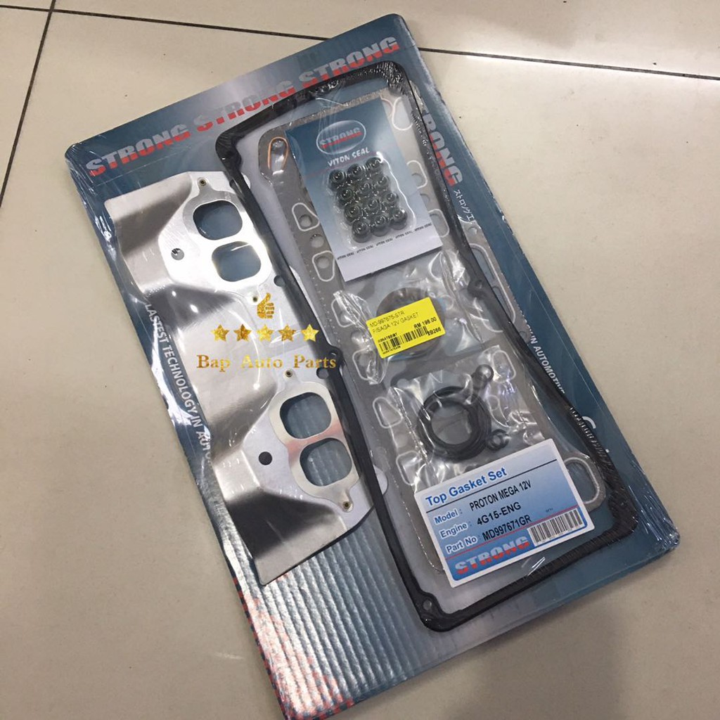 PROTON SAGA ISWARA 12V , WIRA 1.3 1.5 TOP SET HEAD GASKET SET STRONG