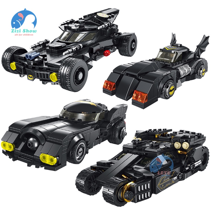 LEYU 4 Models DC Batman Batmobile Toy Tumbler Vehicles Chariot Building ...