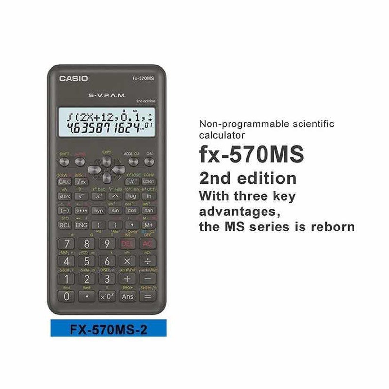 ORIGINAL CASIO FX570MS 2nd Edition Scientific Calculator