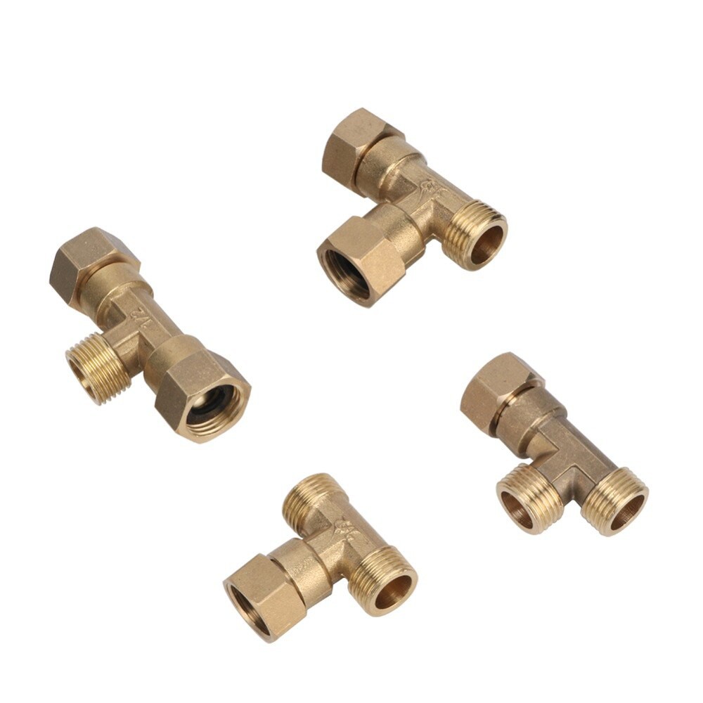 SUNGATOR 1/4 Brass Fittings, Air Hose Fittings, 90 Degree, 60% OFF