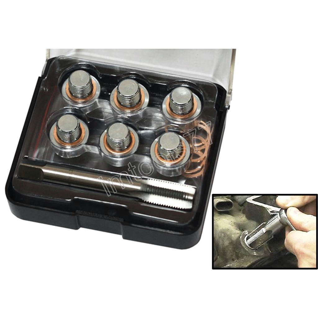 ENGINE OIL DRAIN PLUG SCREW RETHREAD REPAIR KIT M13 X 1.50P (2030