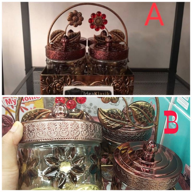 Bekas Kuih Raya With Metal Rack | Shopee Malaysia