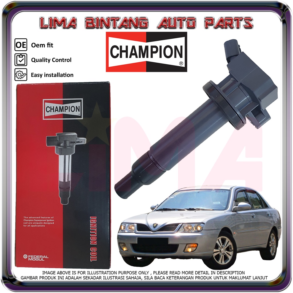 Proton Waja Ignition Coils , Plug Coil CHAMPION *Original* ( 1.6 4G18