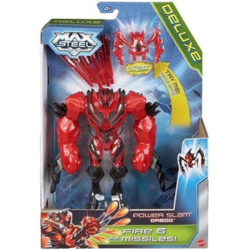 Mattel Max Steel BCK35 BHH32 – Figura Azione Turbo Power Slam Dredd Supereroe - 2