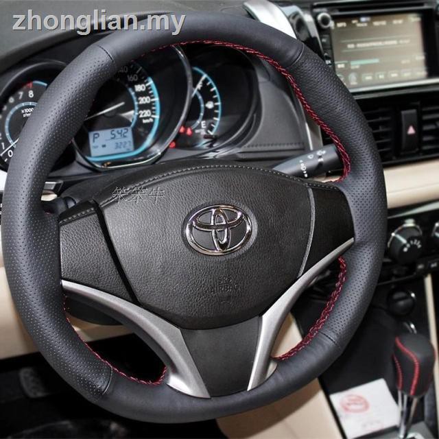 Custom Car Steering Wheel Cover For Toyota Yaris Vios 2014-2016