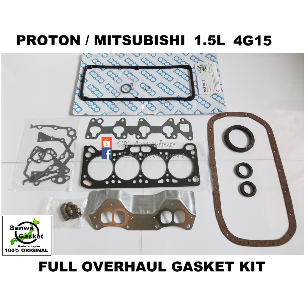 SANWA Japan Full Overhaul Gasket Kit OEM P/N MD997672 (graphite head ...