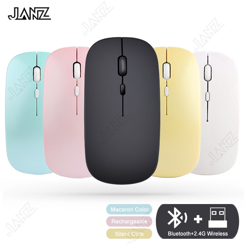 Wireless Bluetooth Mouse Optical Rechargeable Wireless Mouse Ultra-Thin ...