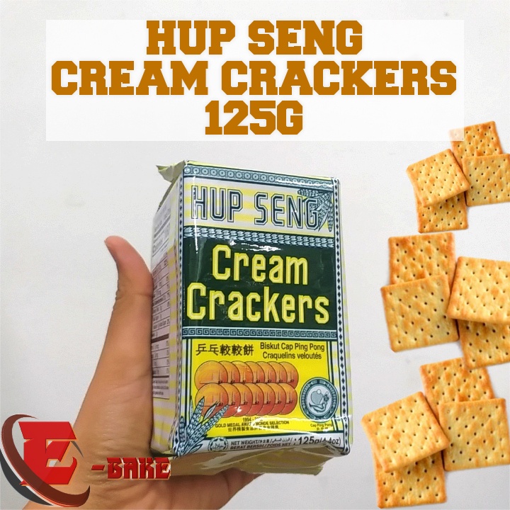 HUP SENG CREAM CRACKERS 125G | HALAL | Shopee Malaysia